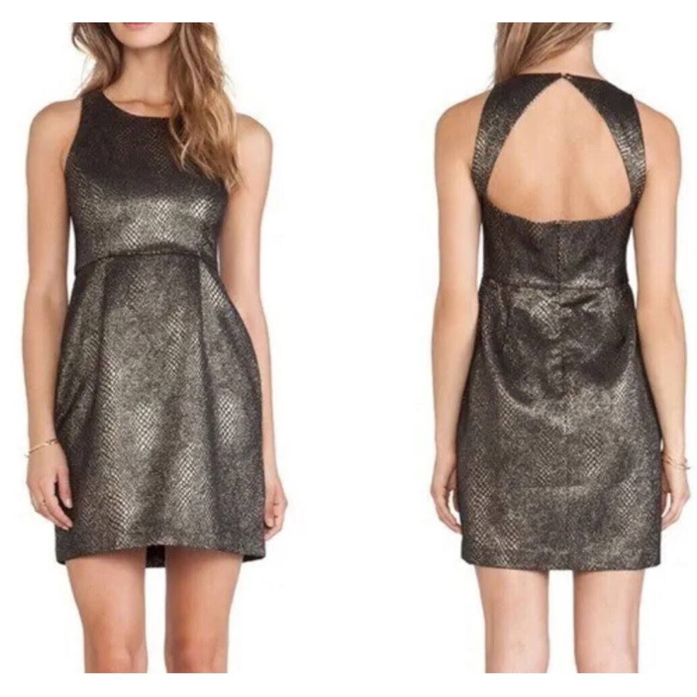 Jack by BB Dakota Dresses l Metallic Snake Print Mini Dress | Size 4